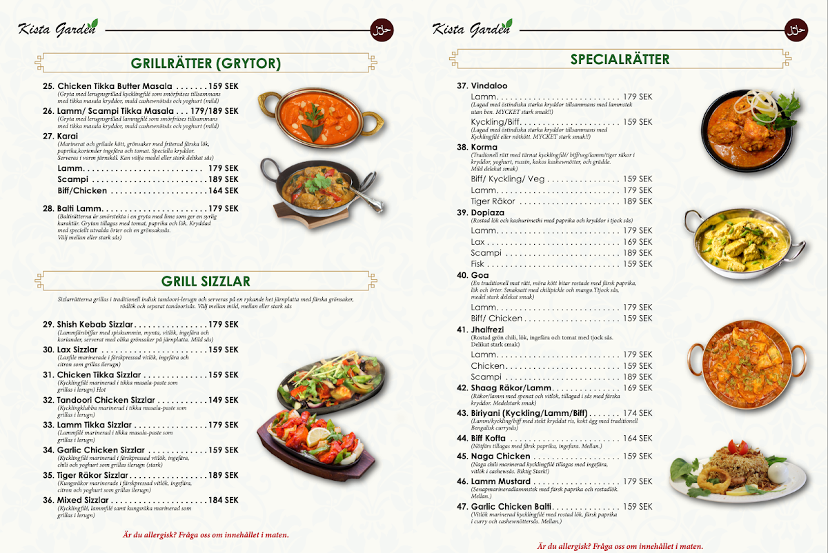 Menu Kista Garden Indisk & Bengalisk Restaurang-1