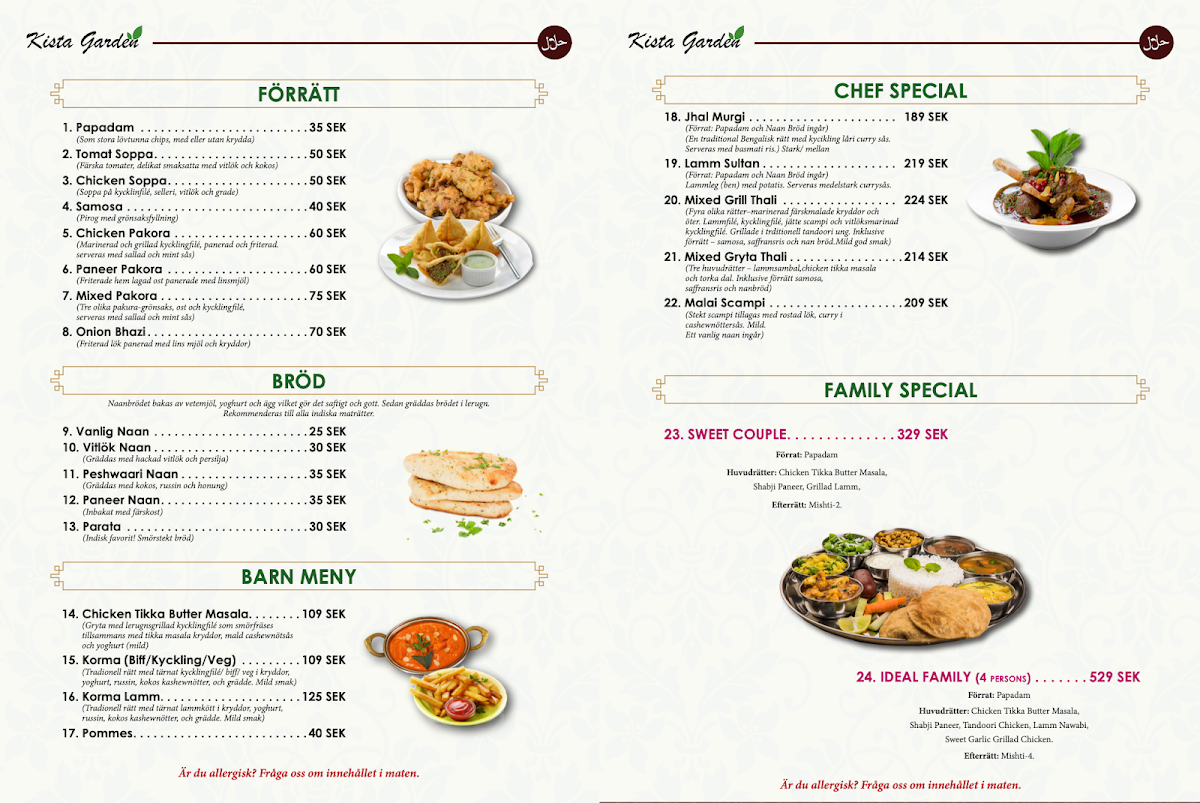 Menu Kista Garden Indisk & Bengalisk Restaurang-2